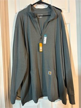 Carhartt Men’s Slate Gray Zip-Up Pullover